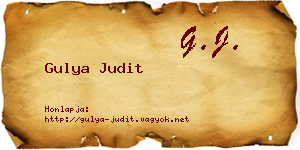 Gulya Judit névjegykártya